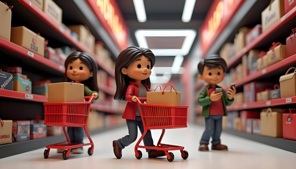 5D Virtual Shopping Environments